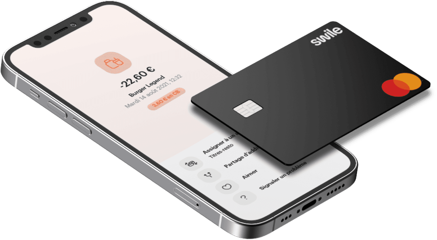Swile app and card illustration 