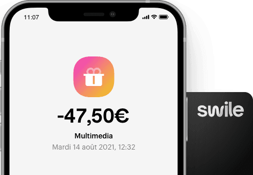 App screen et carte Swile dépense cadeaux