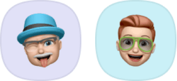 Icônes memojis heureux