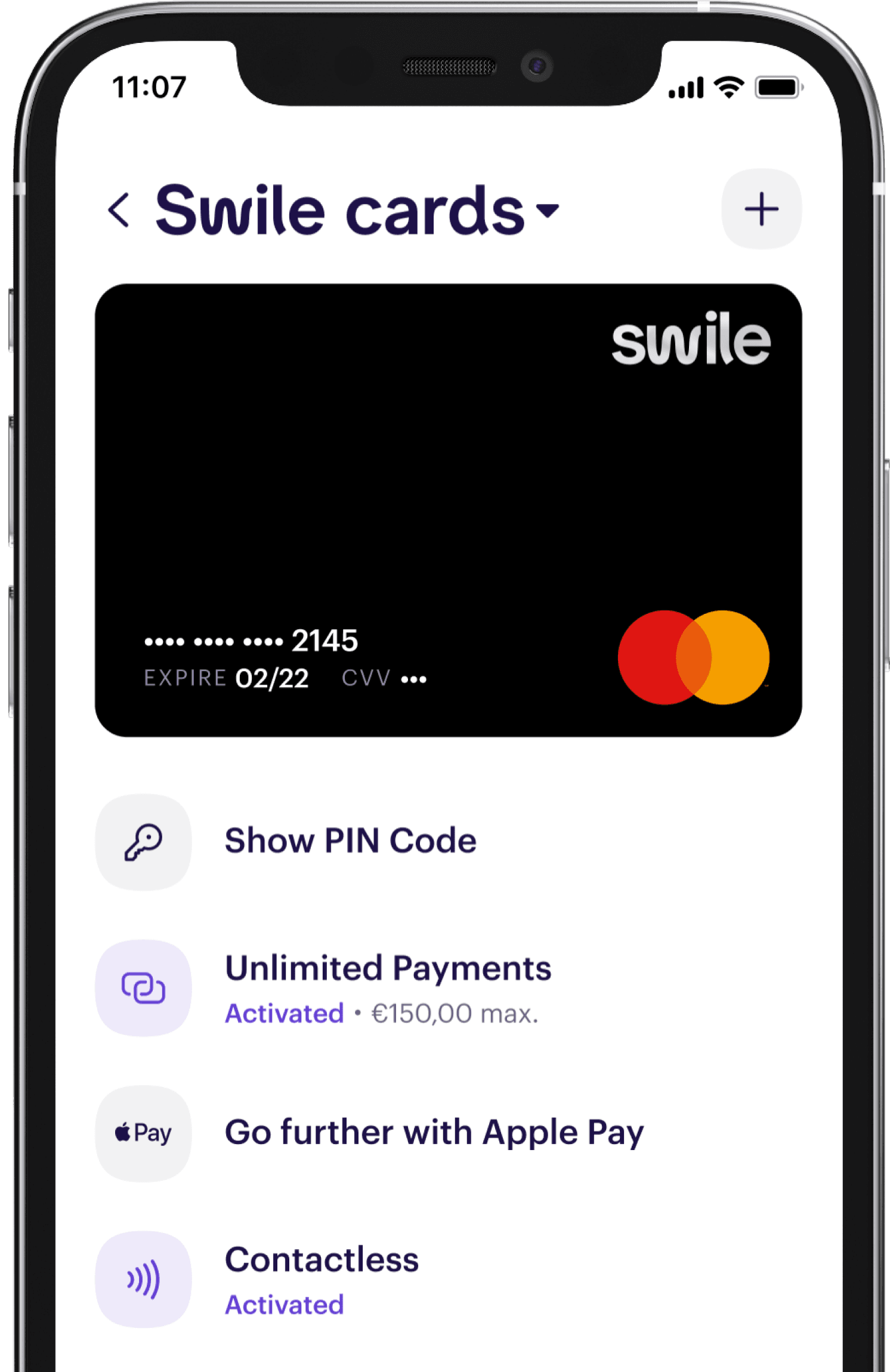 Swile app screen