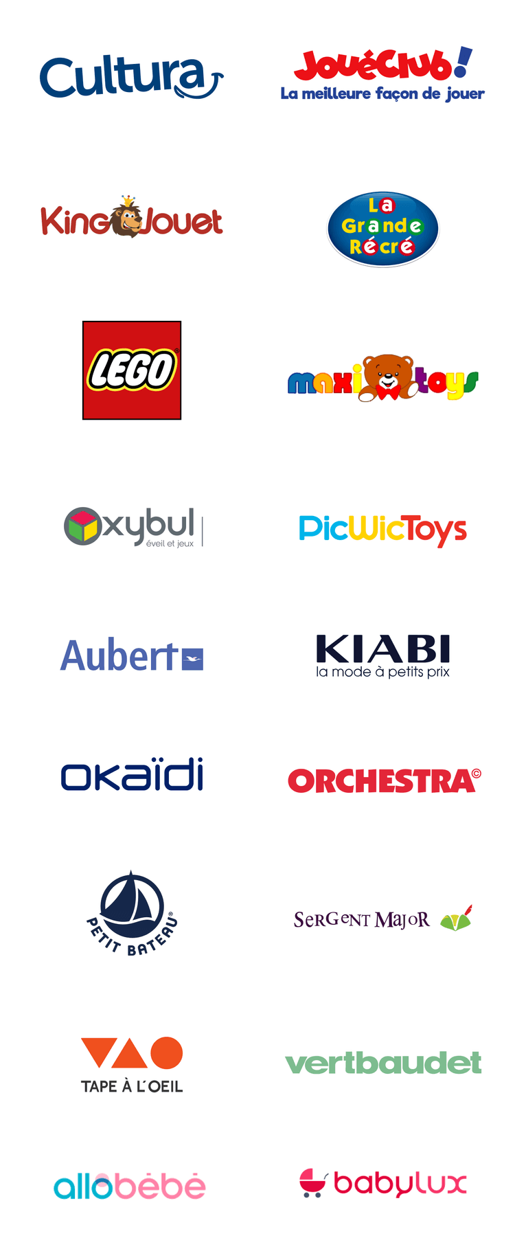 Logos marques partenaires