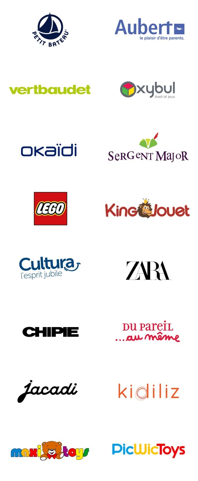 Logos marques partenaires