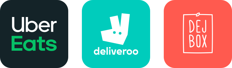 Delivery platforms logos