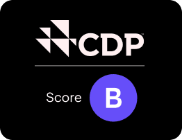Score B au CDP 2025.